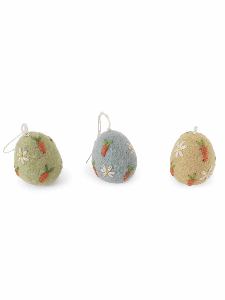 grue and some wool ornaments for Easter - Easter eggs