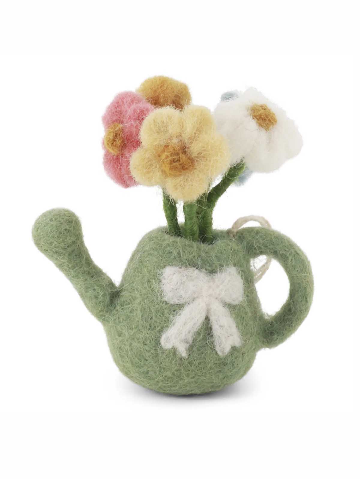 pots and sif wool ornaments for Easter - water jugs