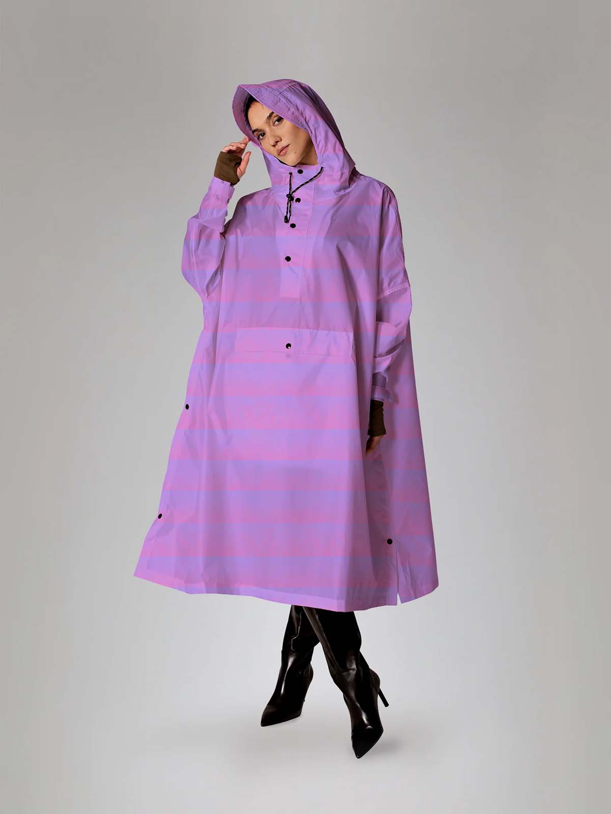 Rain ice rain poncho made of recycled plastic from the sea and 100% waterproof