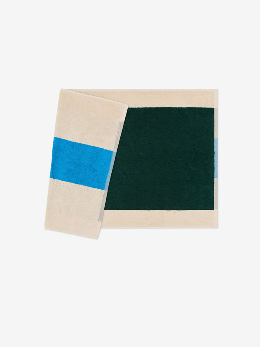 Bath mat 50 x 80 cm - Green & Blue