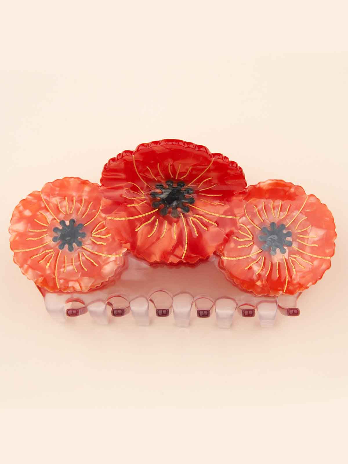 cou cou suzette large hair clip poppy