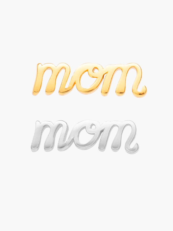 lulu copenhagen earrings in silver and gold with mom