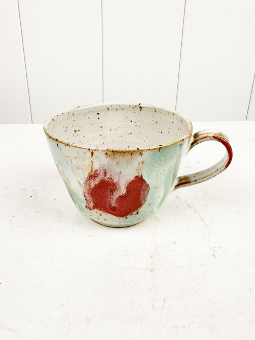 Nørrebro ceramic cup with handle, handcrafted ceramics at remix by Sophie