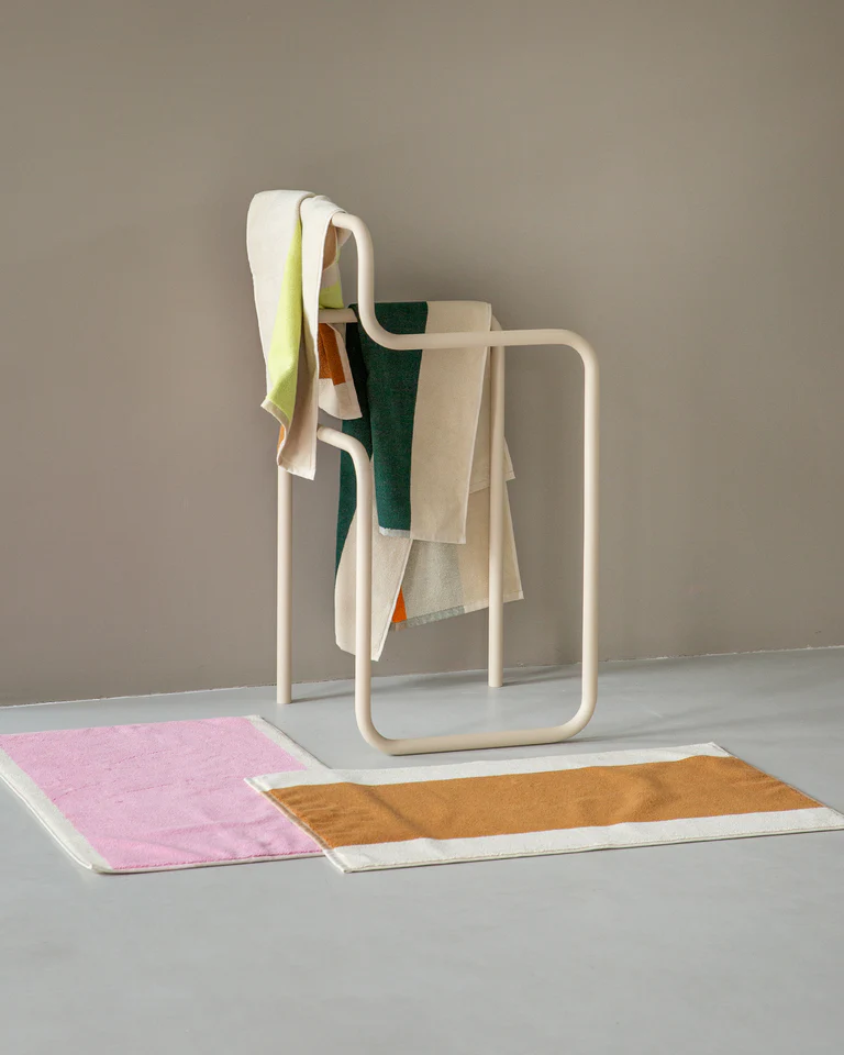 Alternative view of Guest towels - Turquoise, caramel and purple