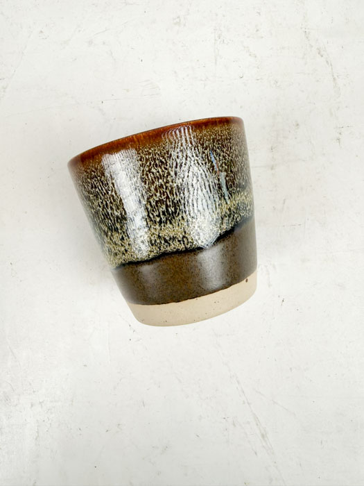 Bornholm ceramic factory original cup - Brown choclate (2)