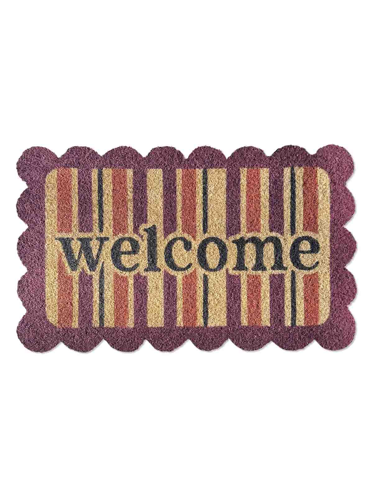 doormat welcome lace trim