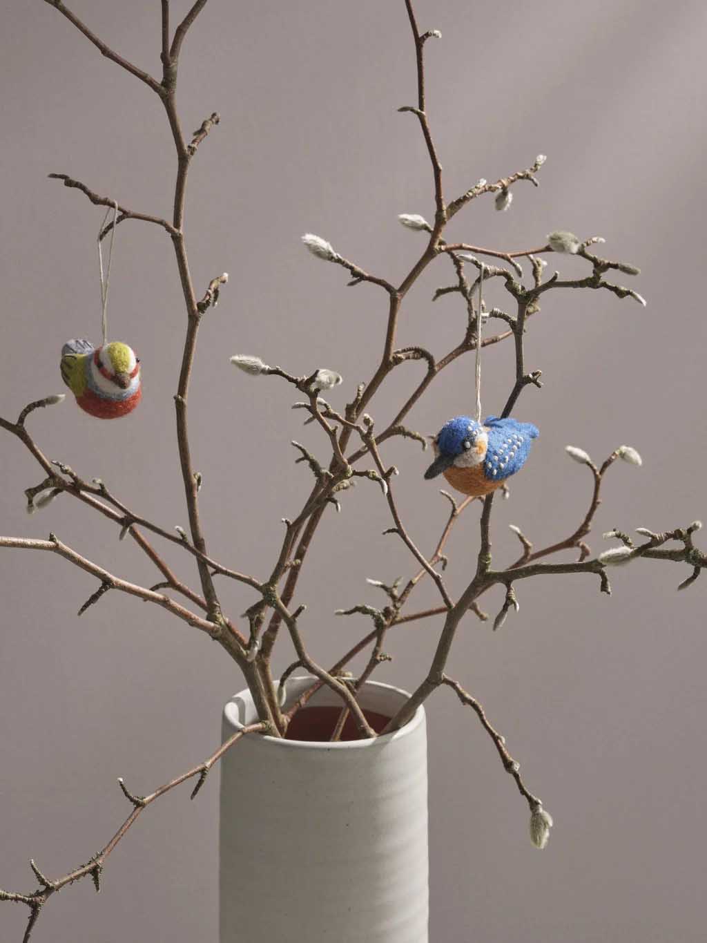 Alternative view of Gry & Sif - Felt bird "Icebird"
