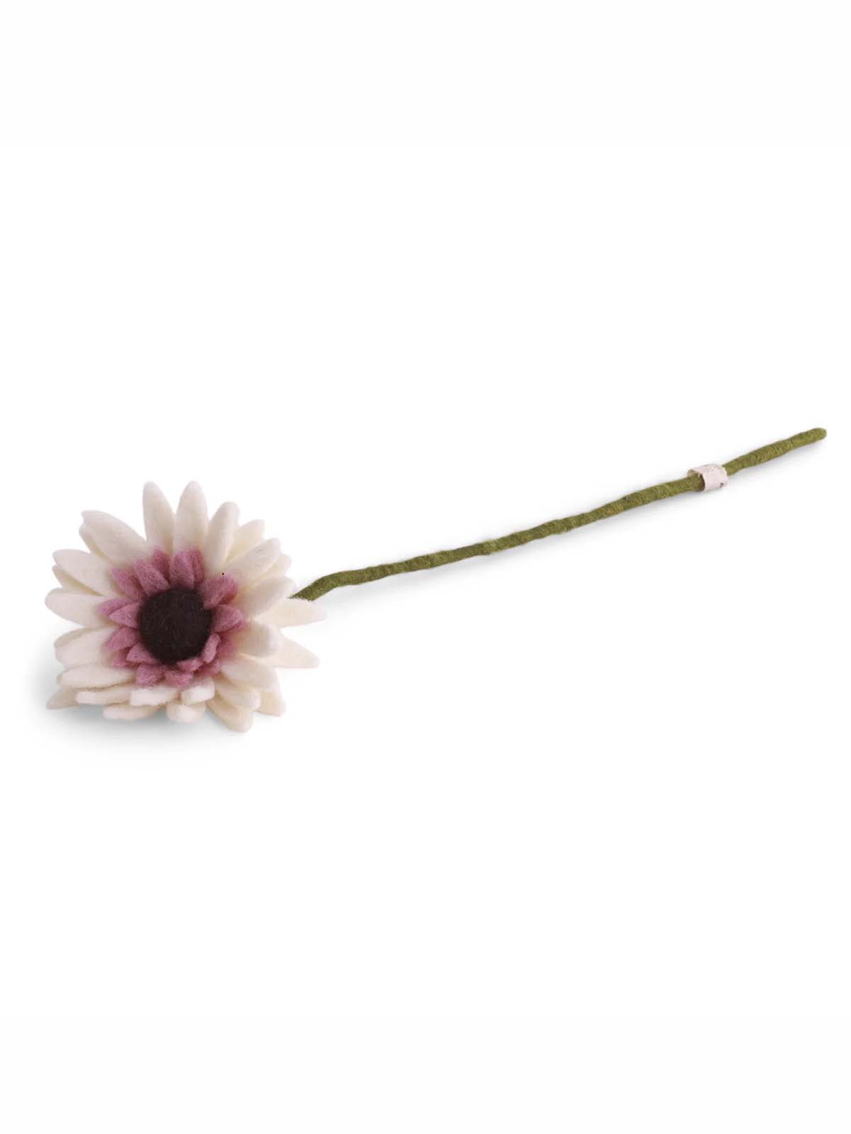 Felt gerbera (30 cm) - White
