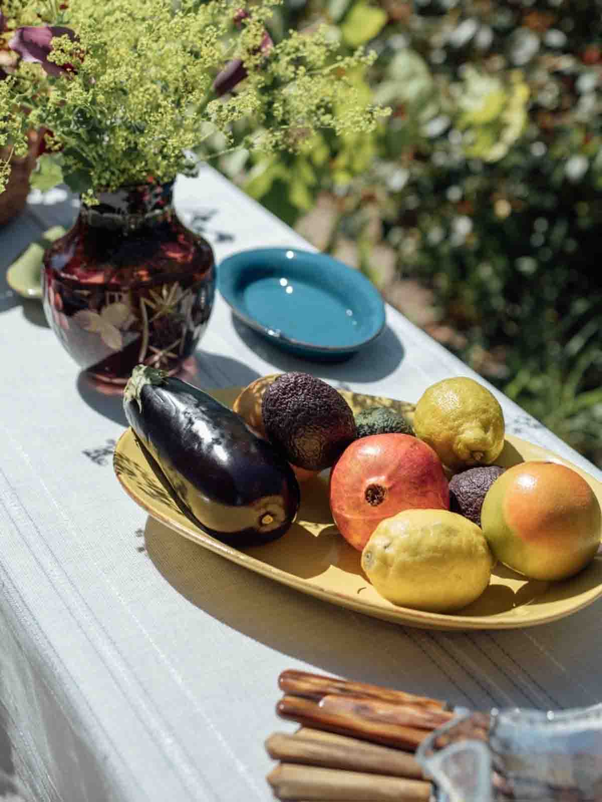Elongated ceramic dish - 41 x 28 cm - Picture 8