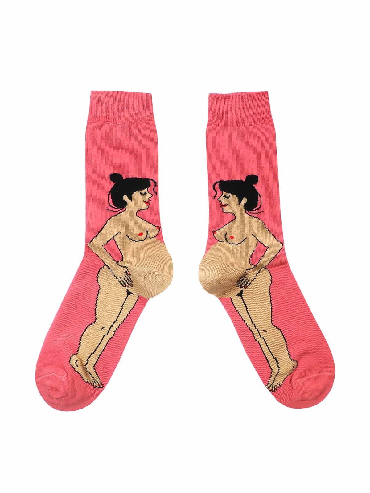 Alternative view of Stockings - Coral 