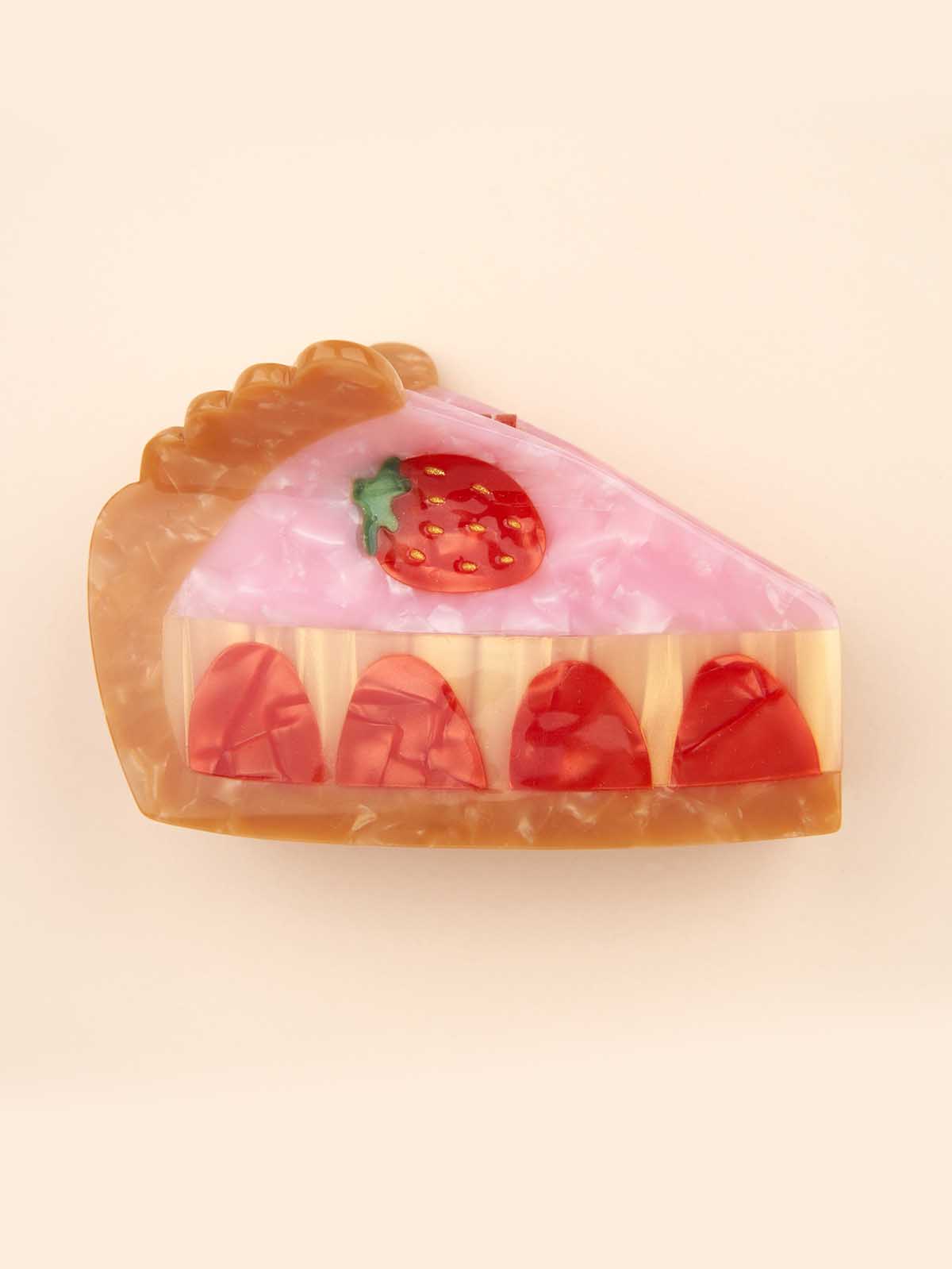 Hair clip - Strawberry cake
