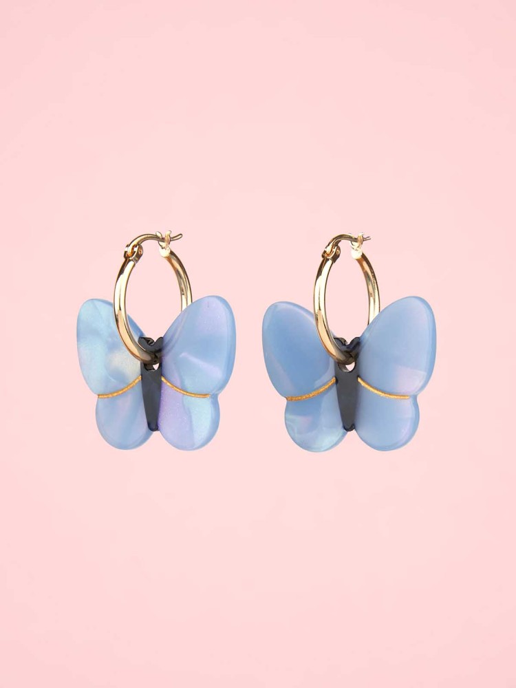 Earrings - Butterfly lavender