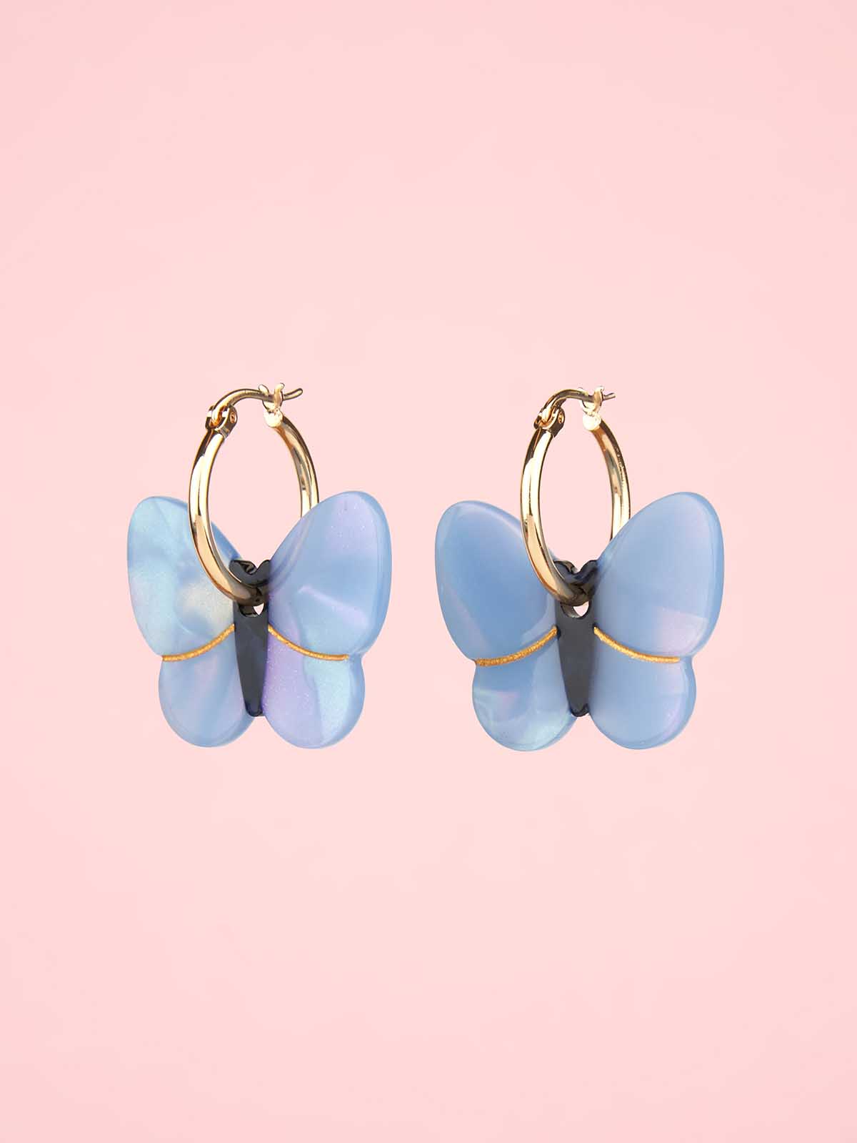 Earrings - Butterfly lavender