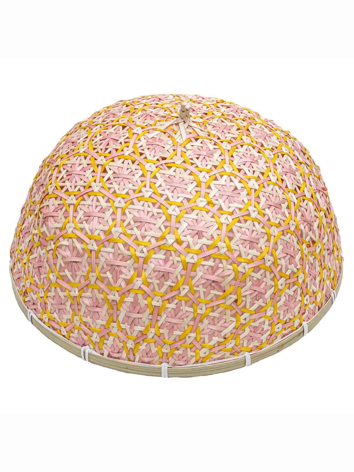 Fluffy bamboo 34 cm - Pink and yellow