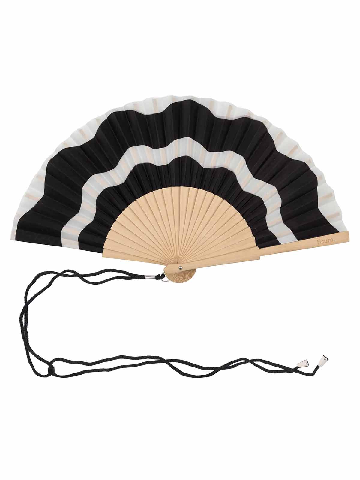 Fan - White and black waves
