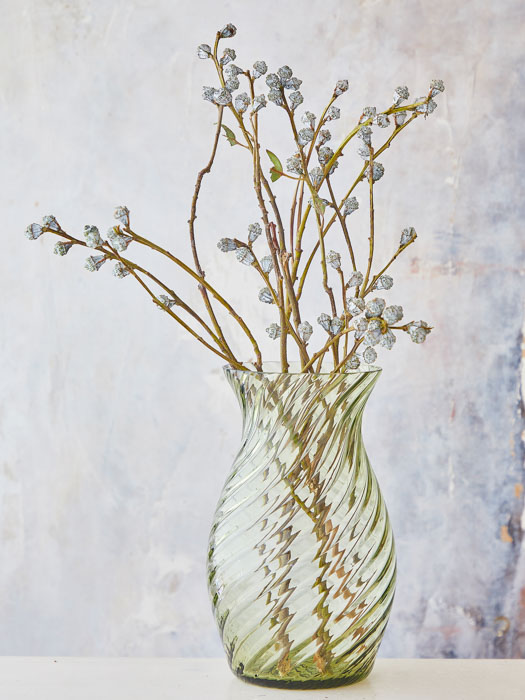 Oslo swirl vase - Olive