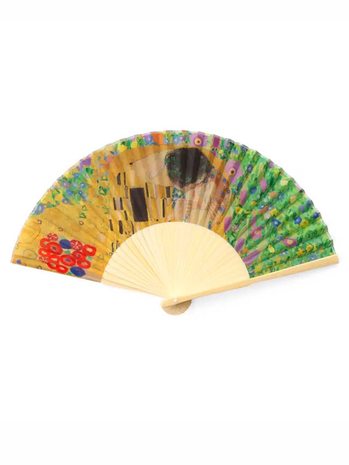 Bamboo fan – Gustav Klimt & Kissed & Kissed