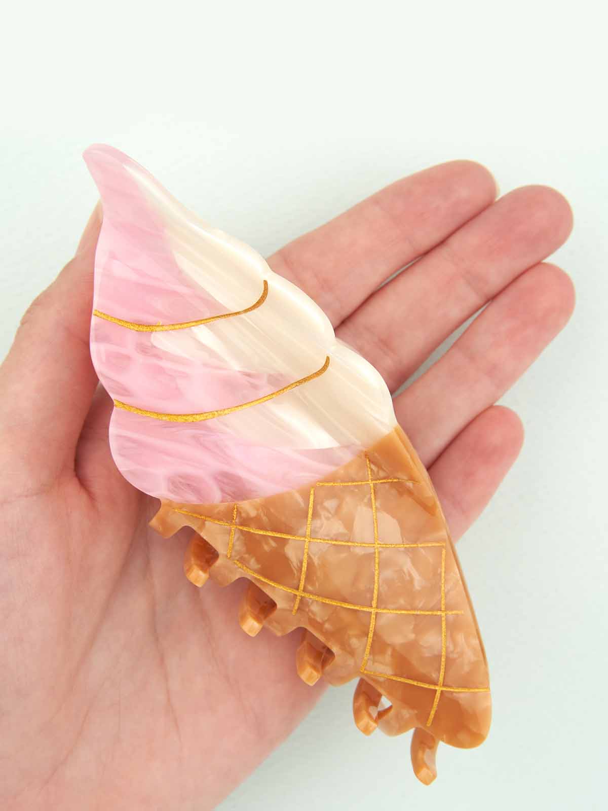 Alternative view of Hair clip - Ice waffle