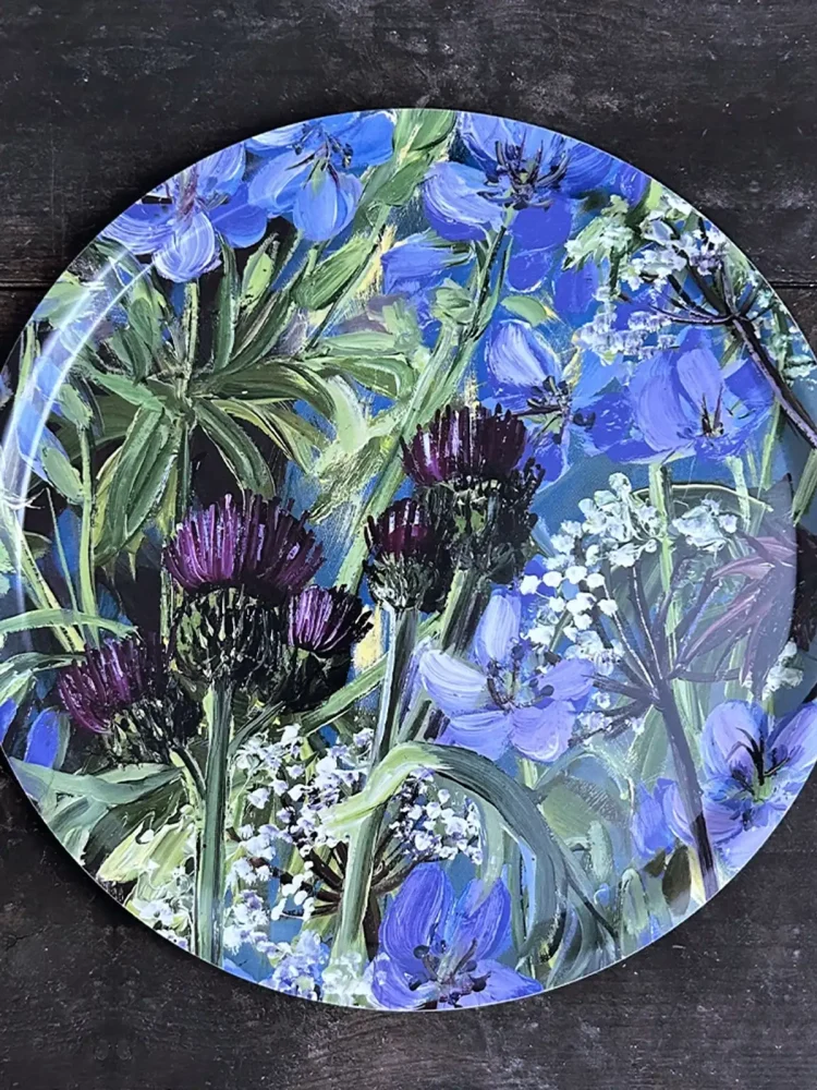 Round tray in birch wood 38 cm - Anne Just - Picture 3