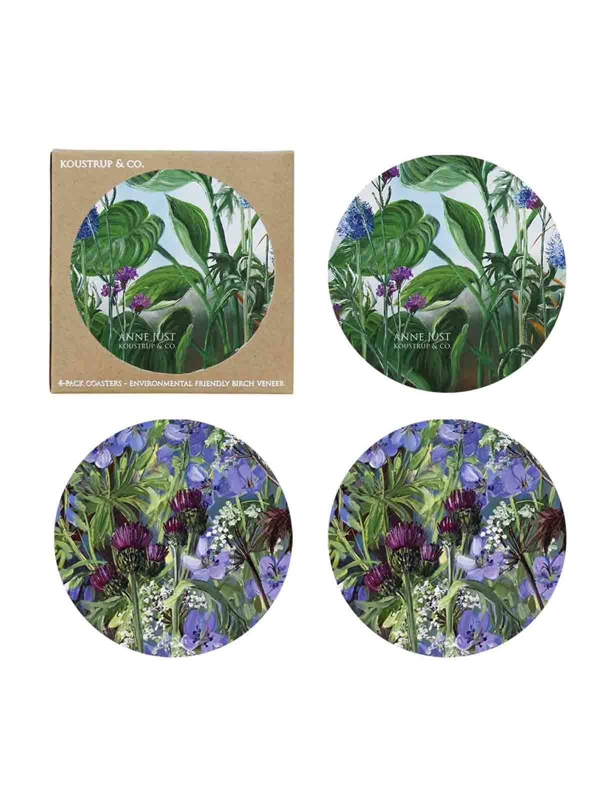 Coasters with two sides (4 pcs) - Anne Just