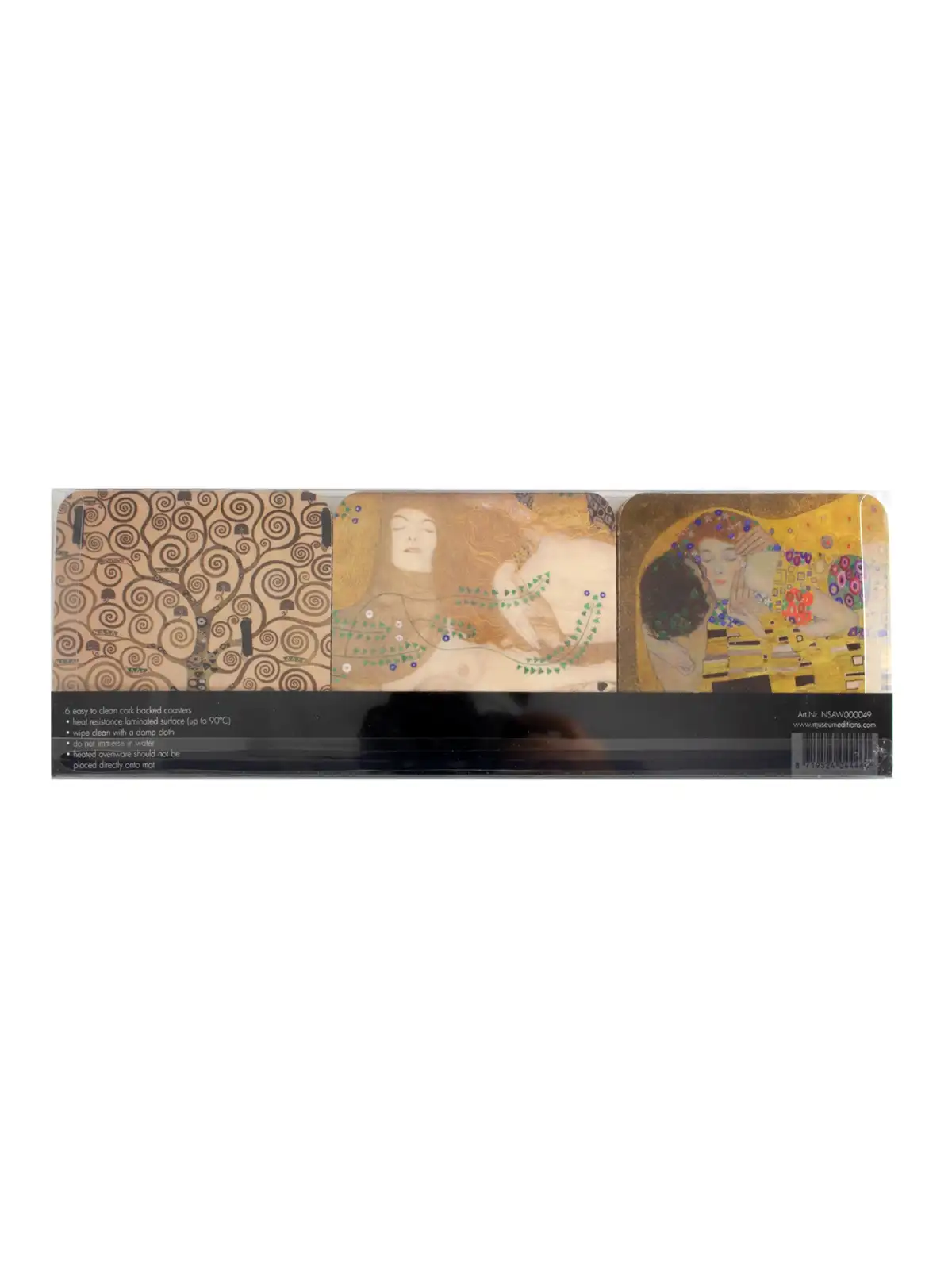 Alternative view of Coasters (6 pieces) - Gustav Klimt 