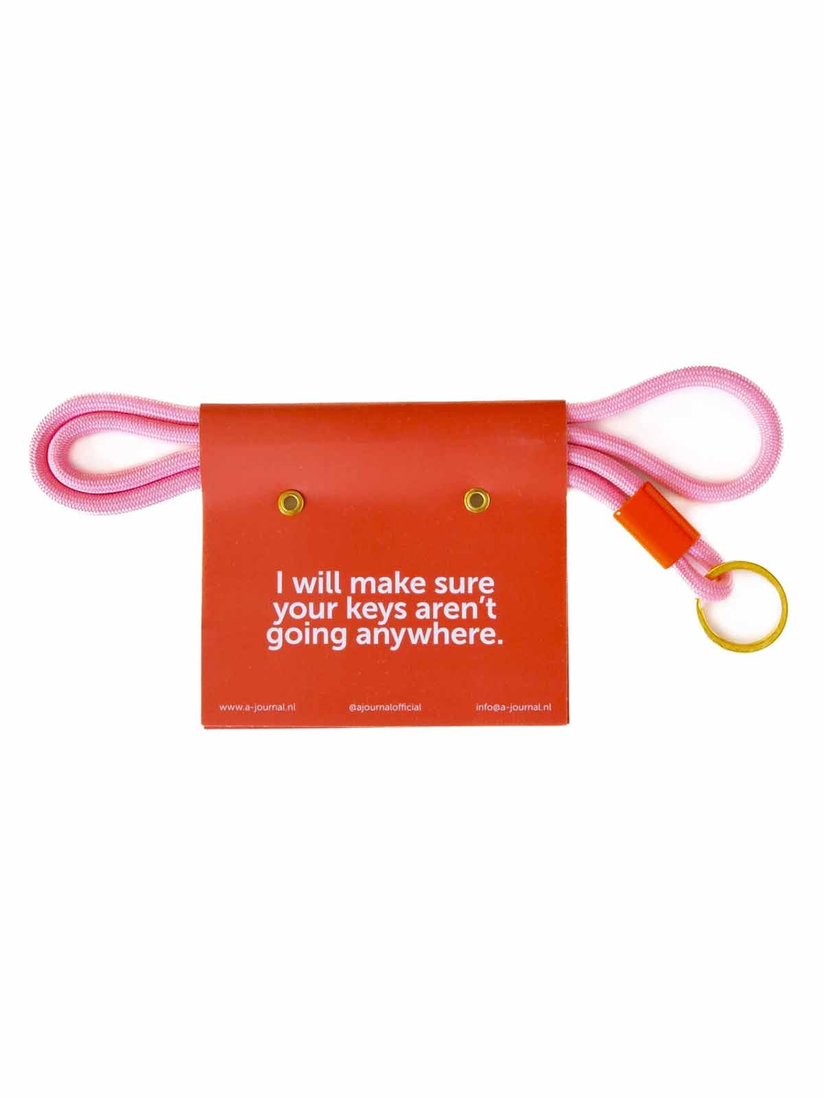 Key cord in pink - 45 cm