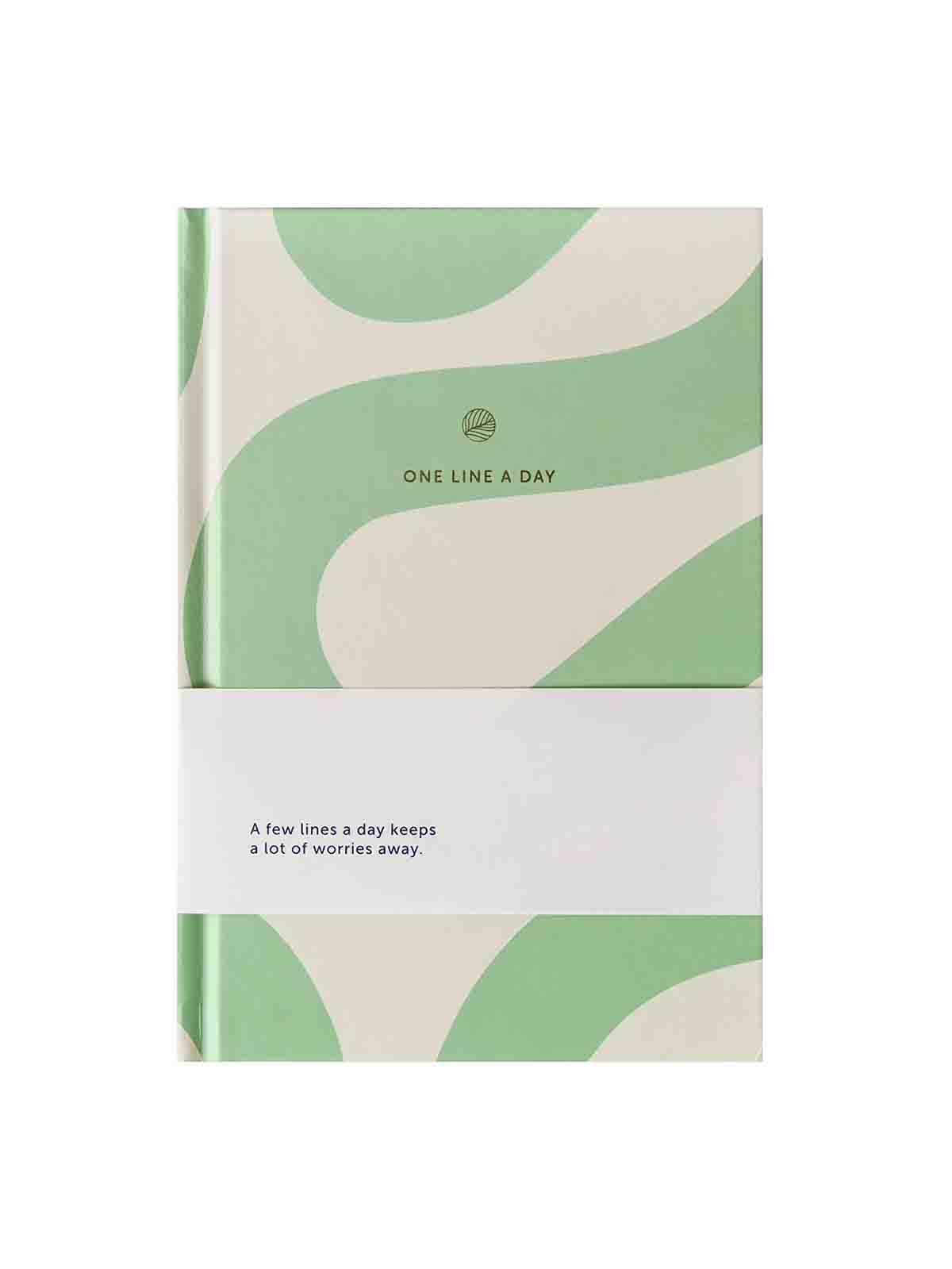 One Line a Day book (5 years diary) - Flow in mint and off white