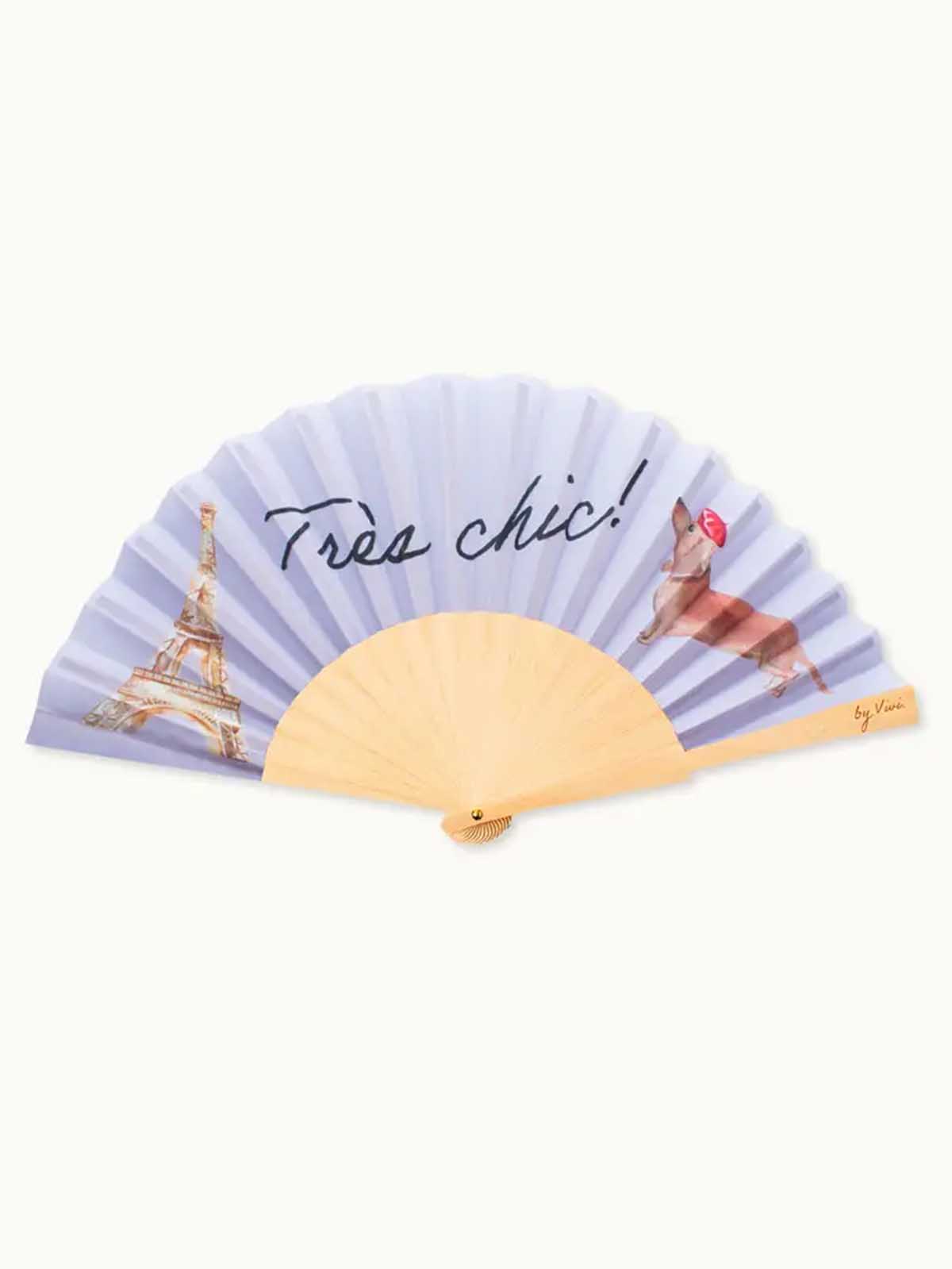 Fan made of wood and vegan silk – 