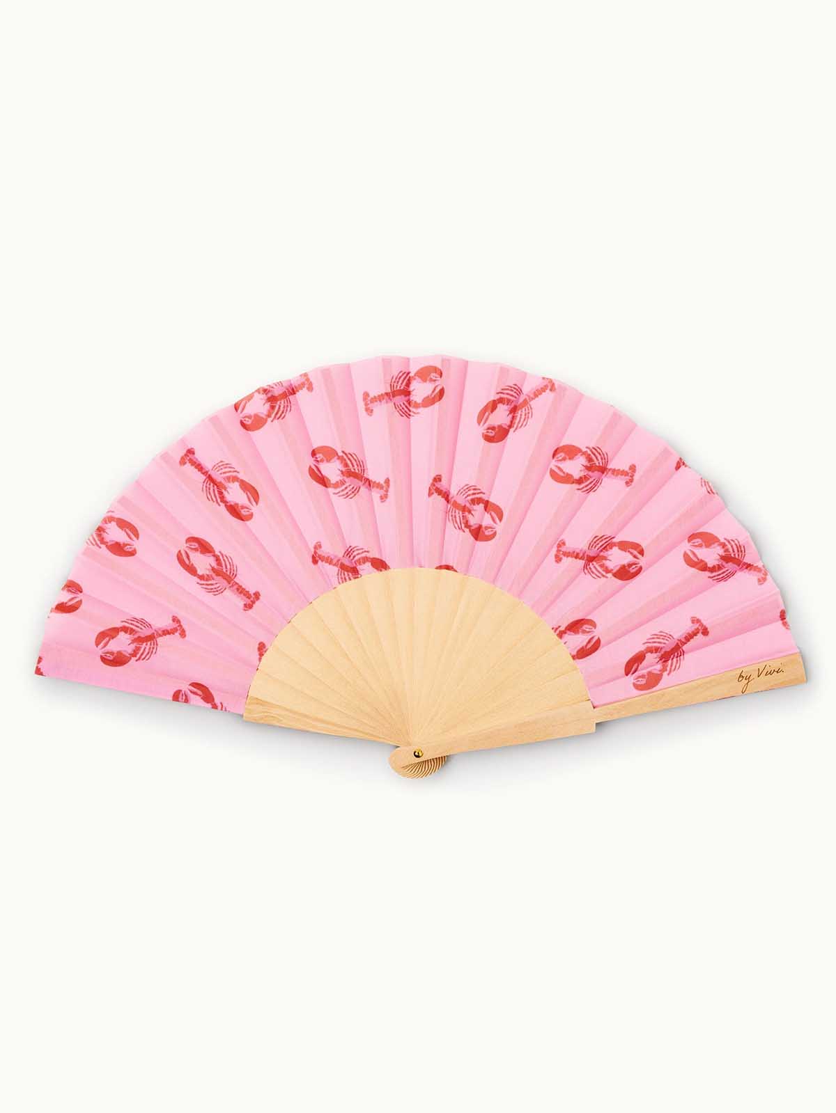 Fan in wood and vegan silk – 