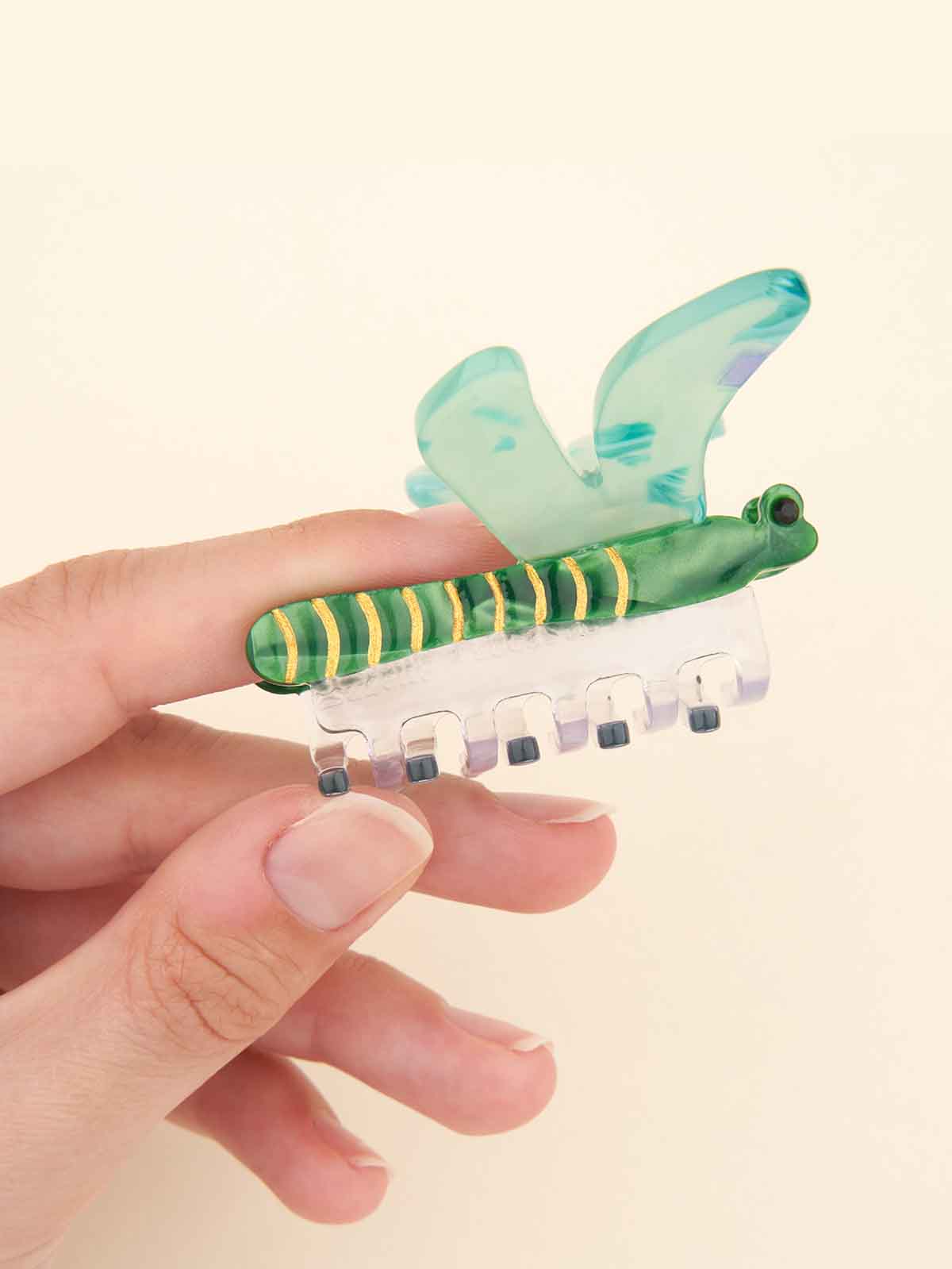 Hair clip - Green goldsmith