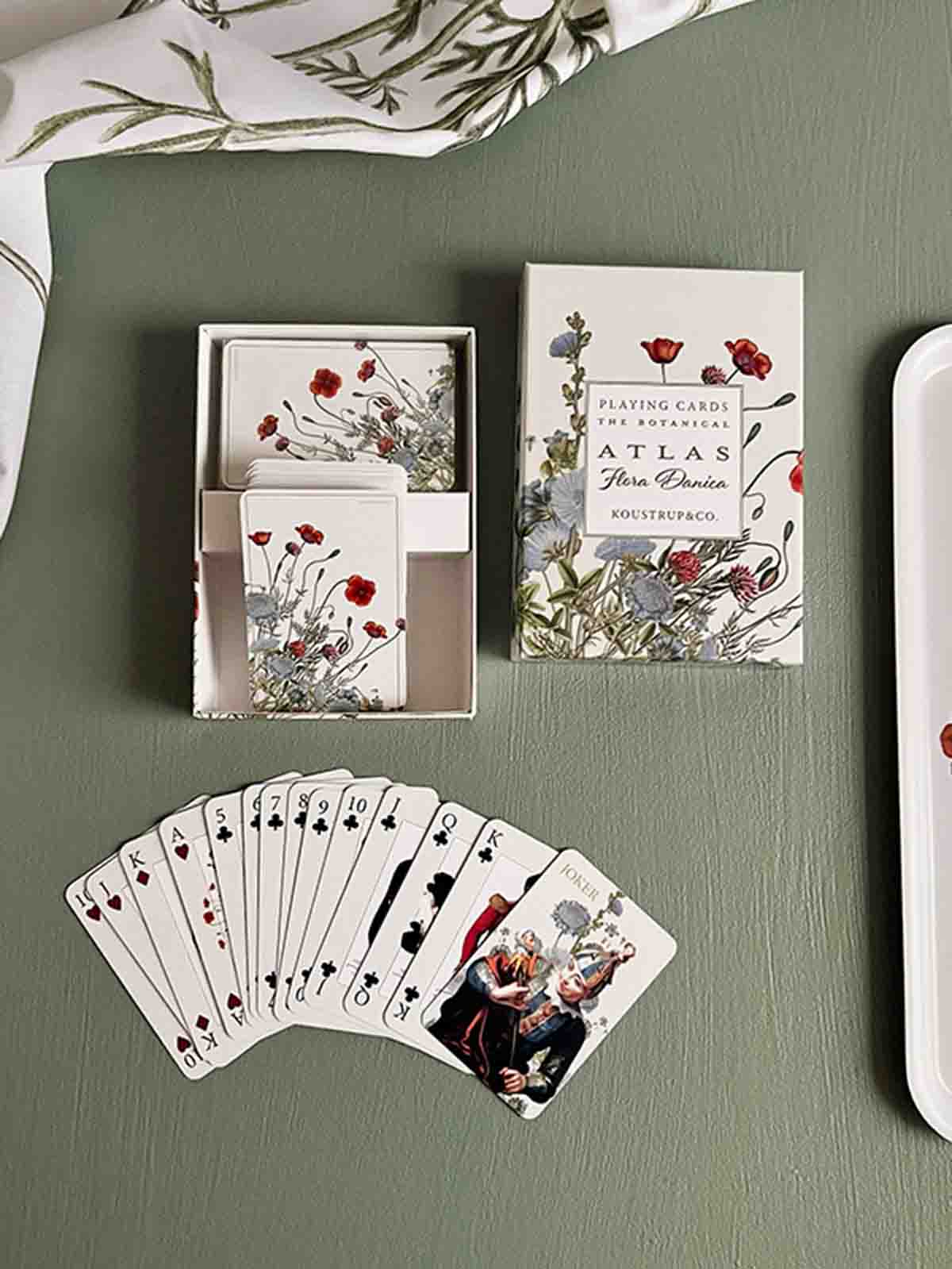 Playing cards (2 sets) - Atlas flora danica