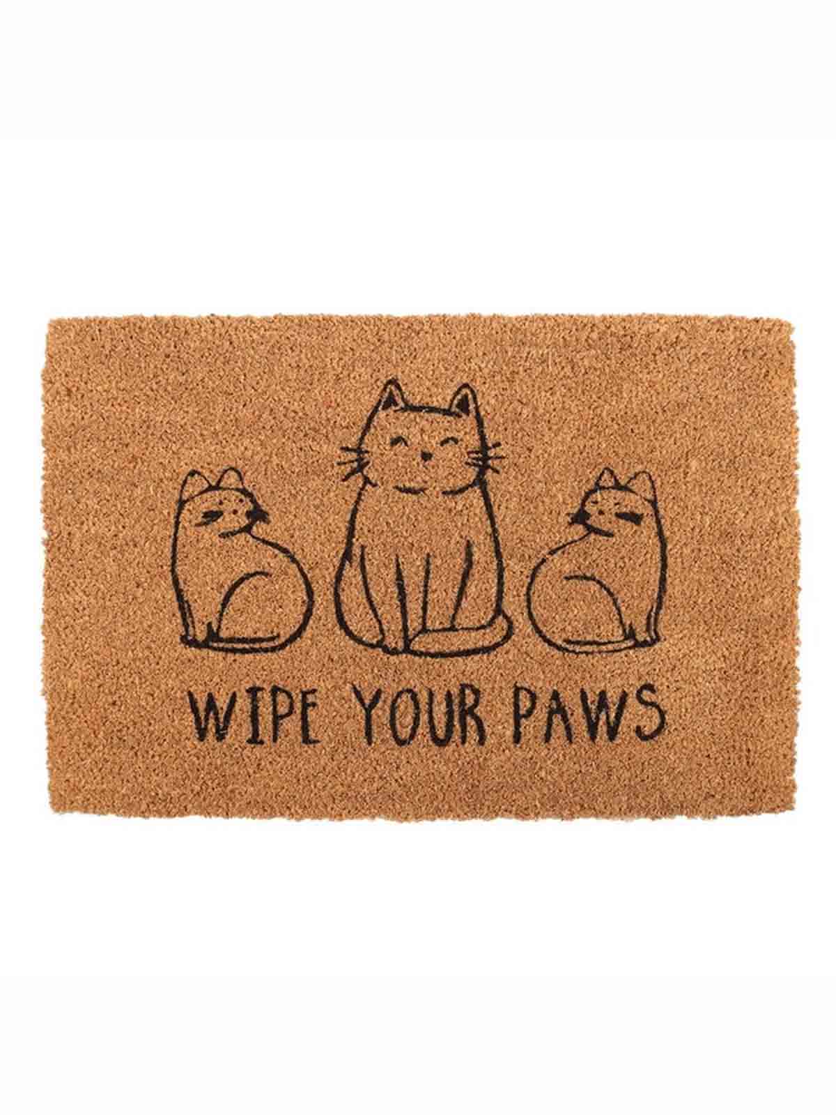 Doormat 40 x 60 cm - Wipe your paws with cats