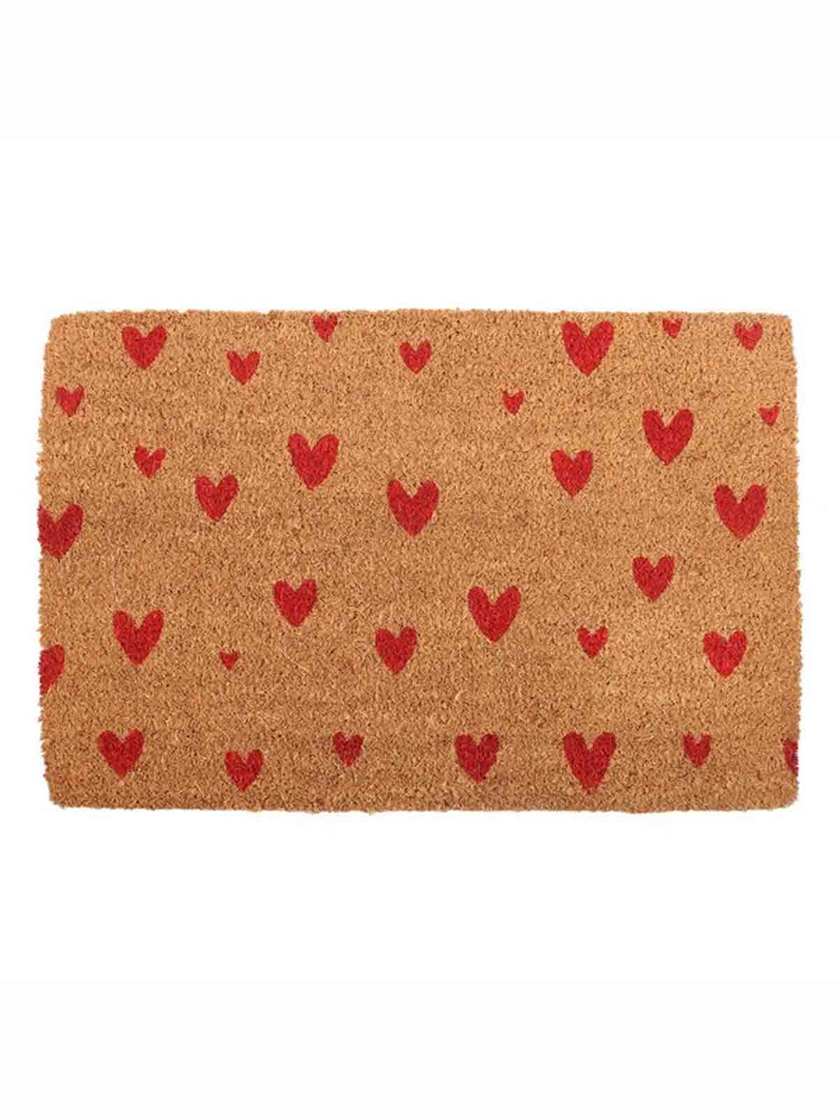 Doormat 40 x 60 cm - Small red hearts