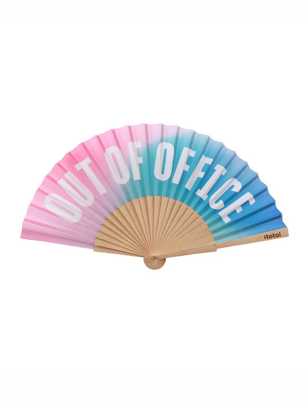 Fan - Pink/turquoise 