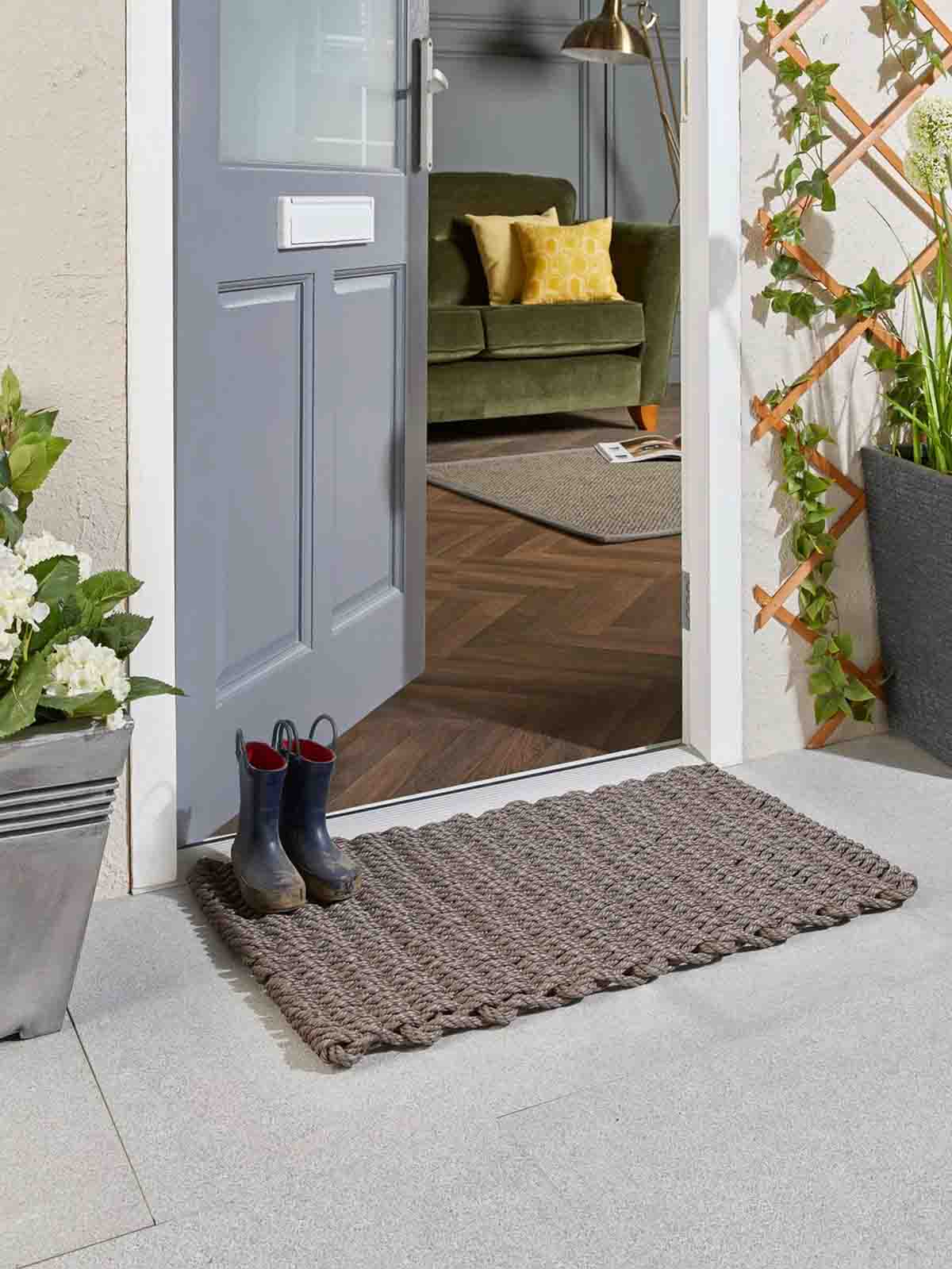 Alternative view of Outdoor doormat 45x75 cm - Light grey