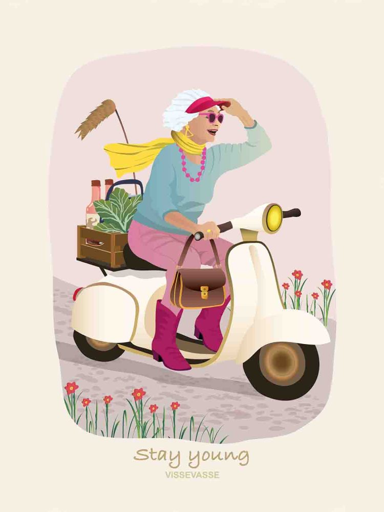 Occasion card with envelope (A6) - Mrs. Stay Young - Picture 2