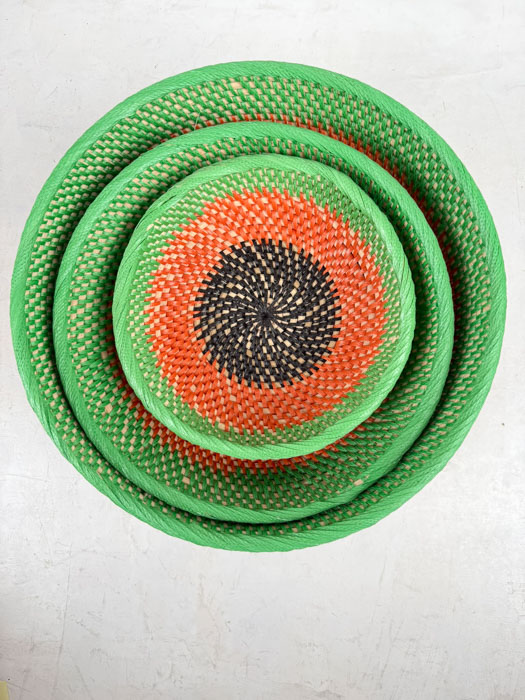 Alternative view of Bread basket (3 sizes) – green, orange and black