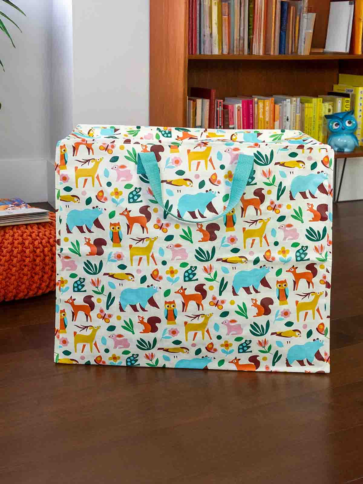 Jumbo storage bag 78 liters - Woodland (Animals of the Forest)