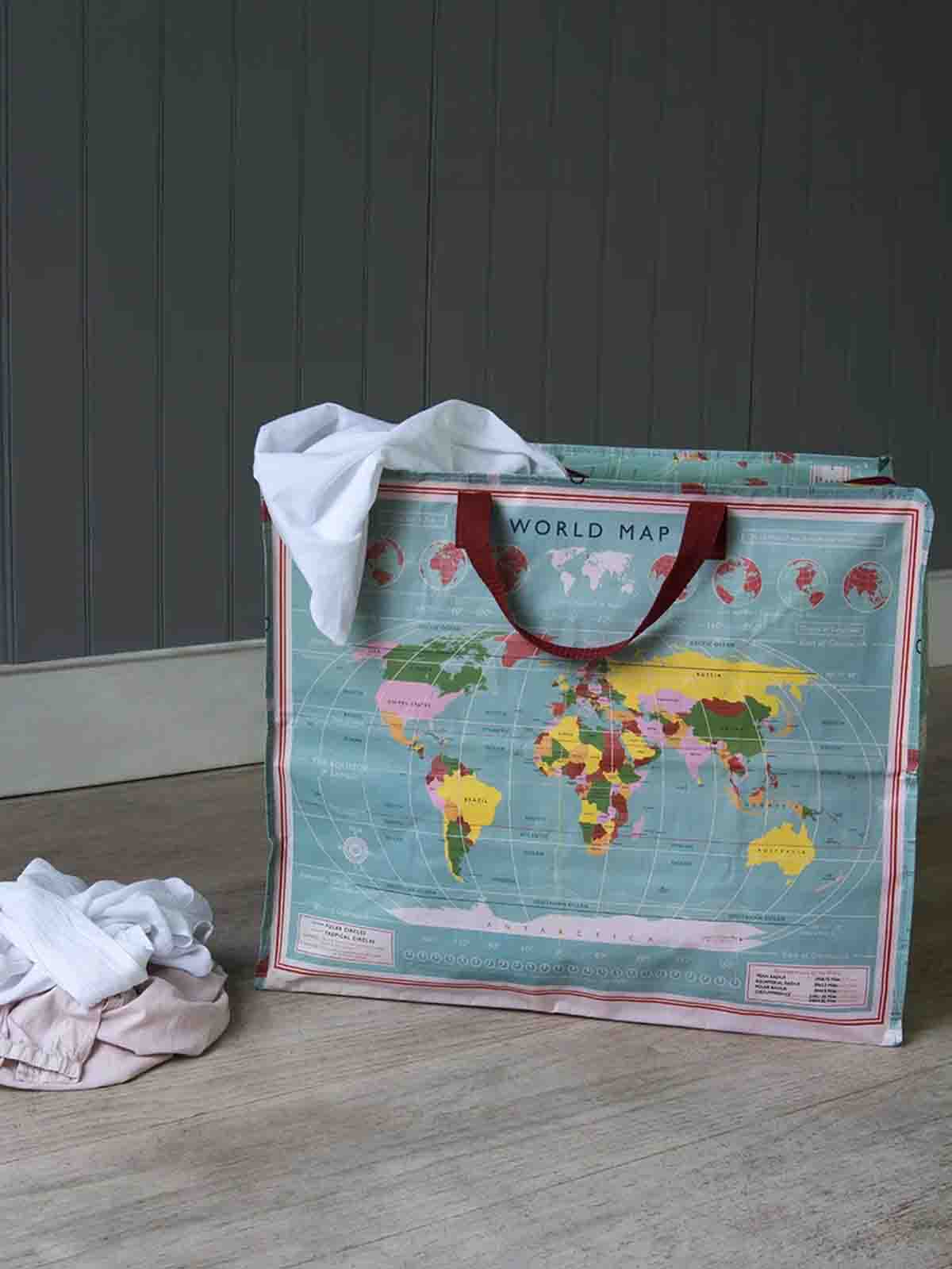 Jumbo storage bag 78 litres - World maps