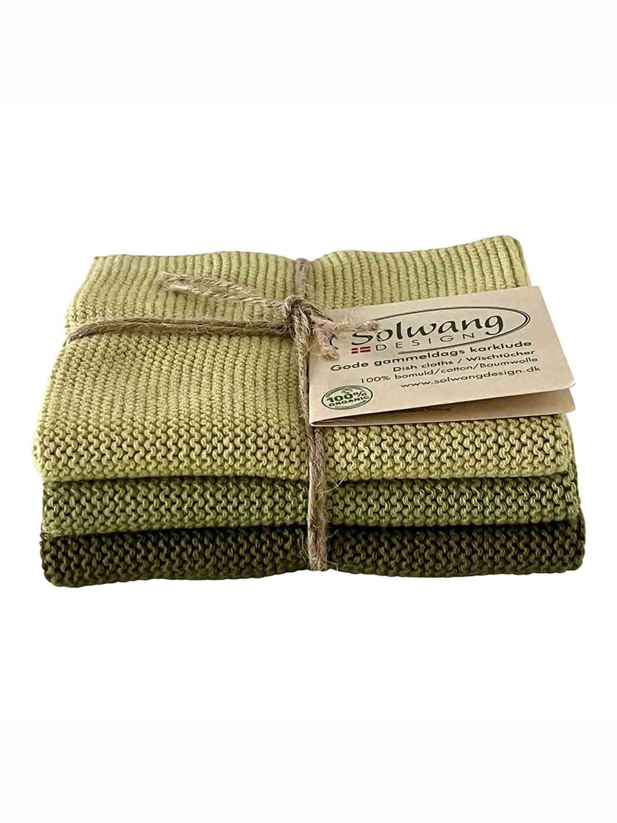 Solwang Cotton cardigans - Moss green