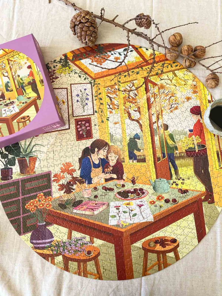 Puzzle game 1000 pieces (around) - Chestnut Season - Picture 8