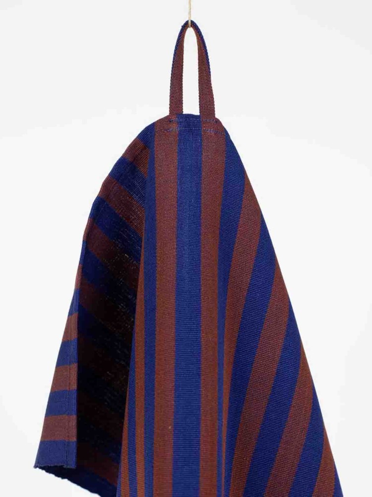 Tea towel with stripes -