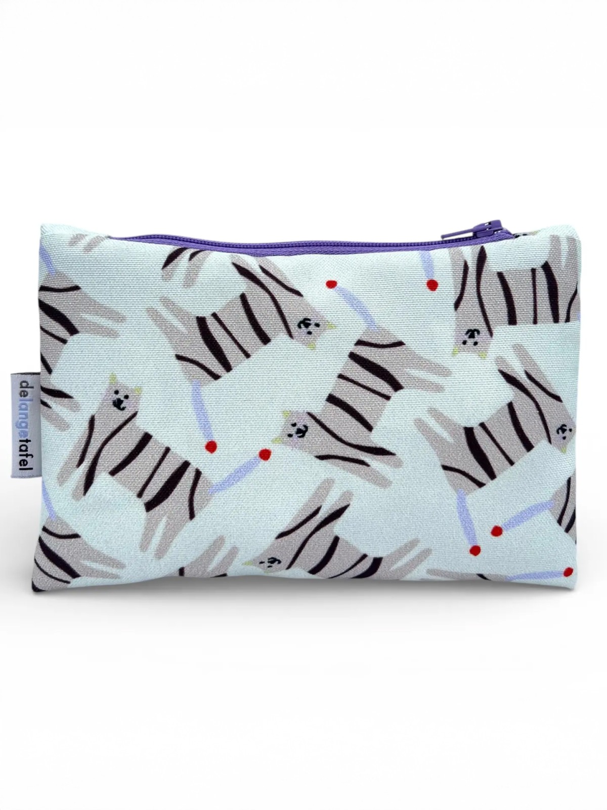 Purse for small items (12 x 17) - "Striped cats"