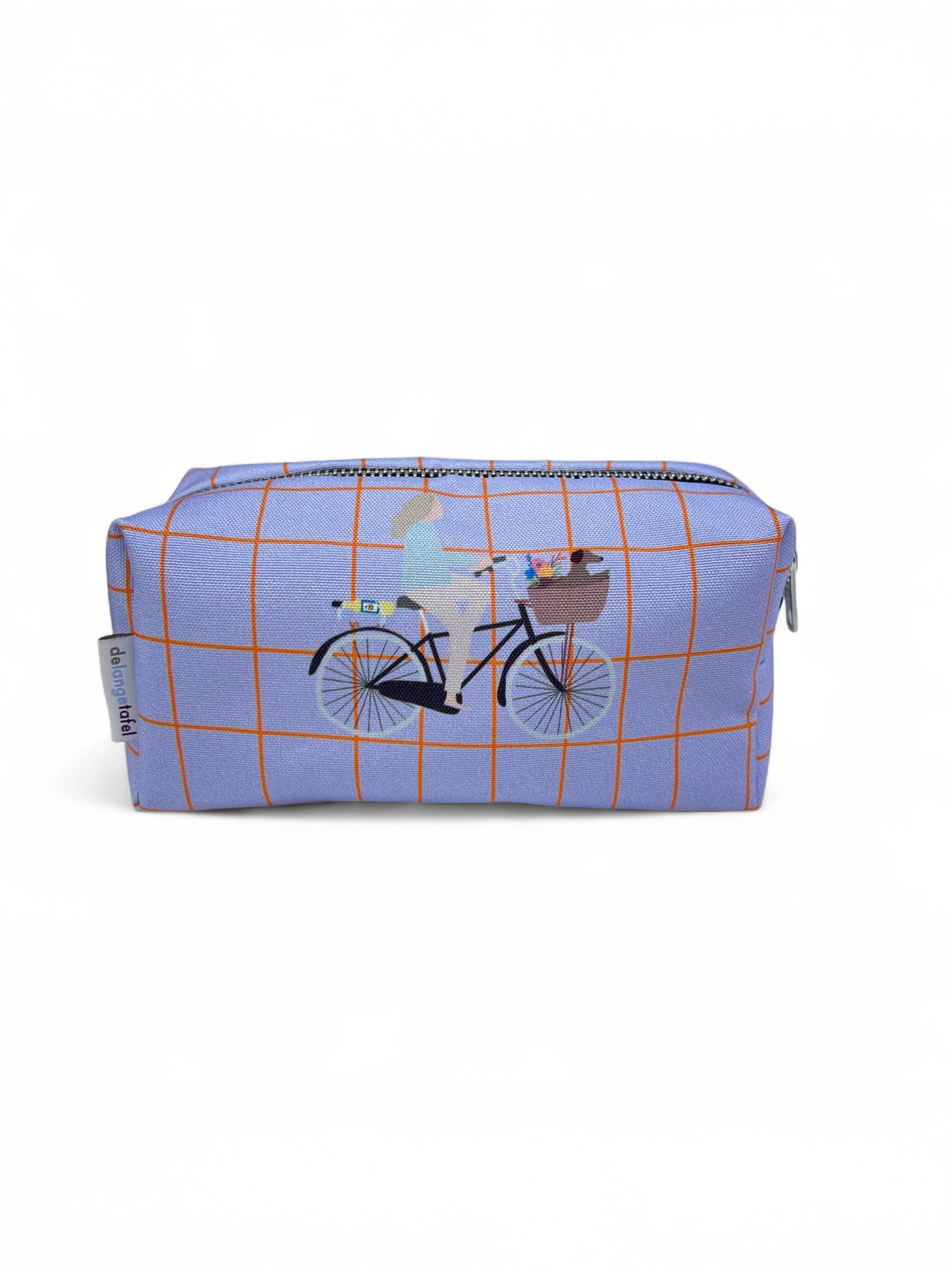 Toiletry bag (9 x 20) - Blue with bicycle