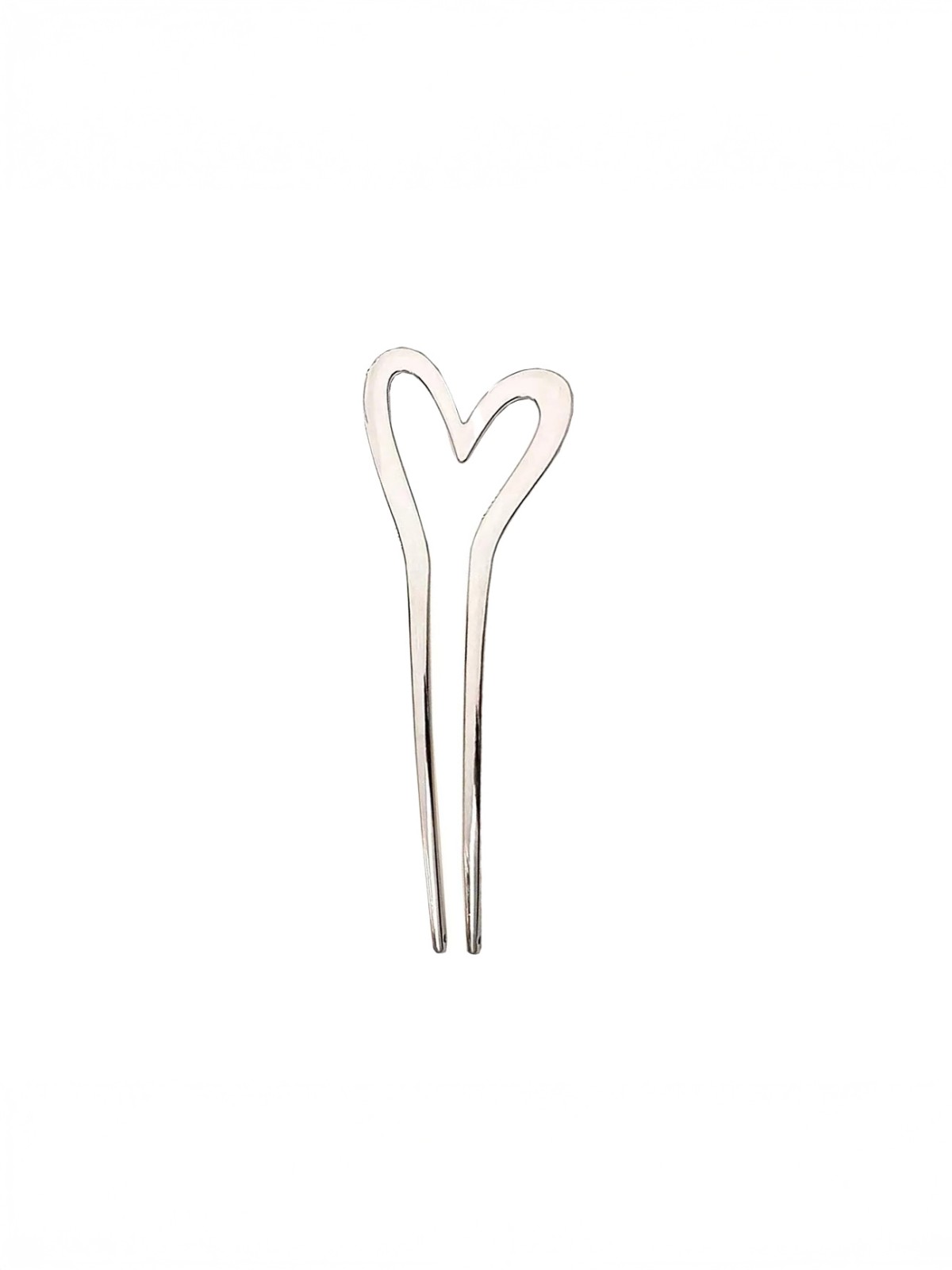 Hairpin "Heart" - Silver