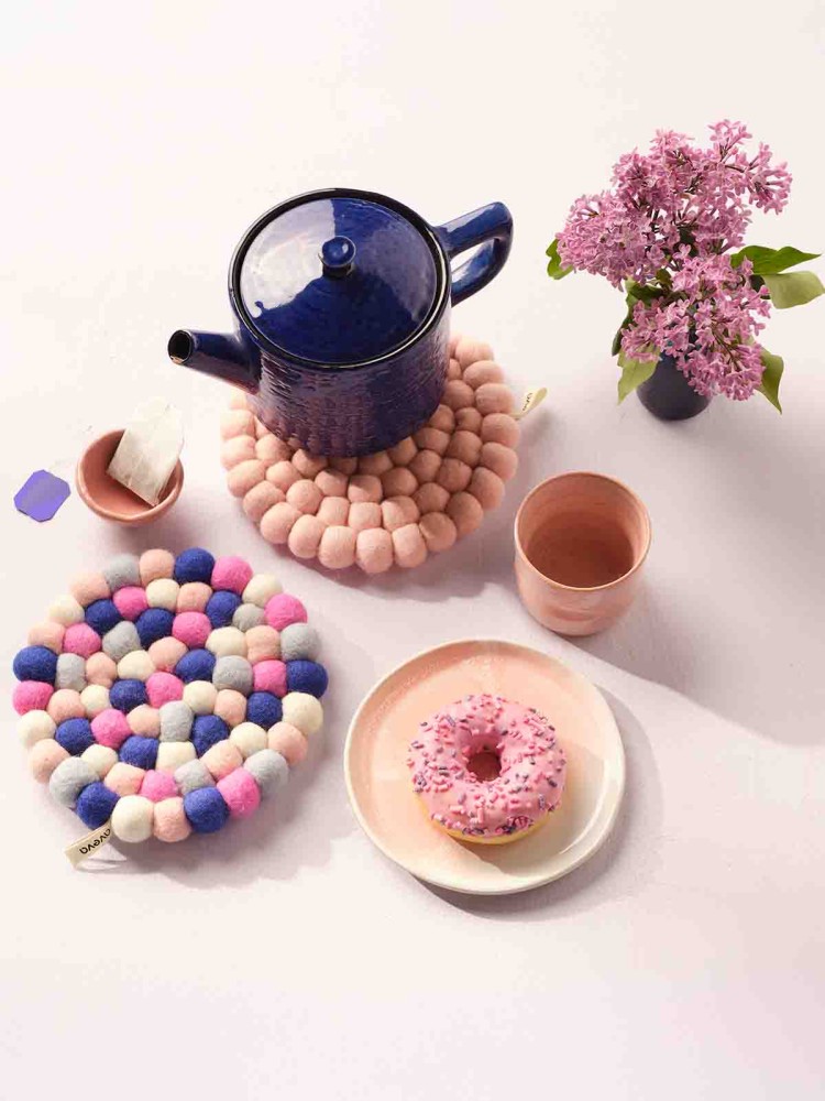 Round felt tablecloths - Sakura - Picture 2