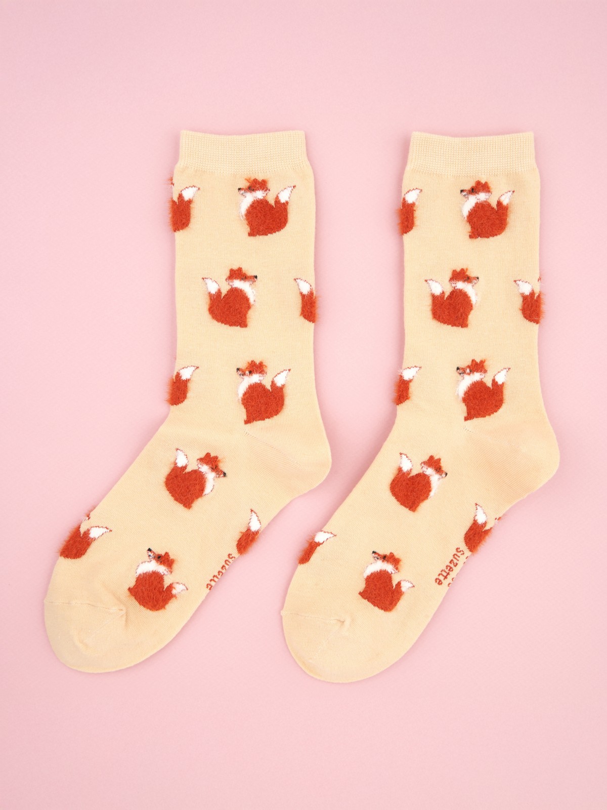 Stockings -Beige with foxes