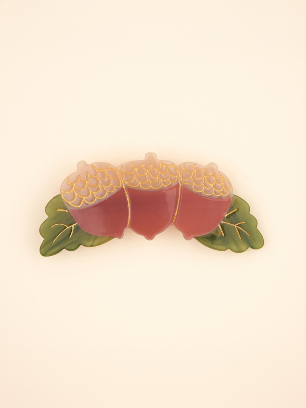 Hair clips - Acorns