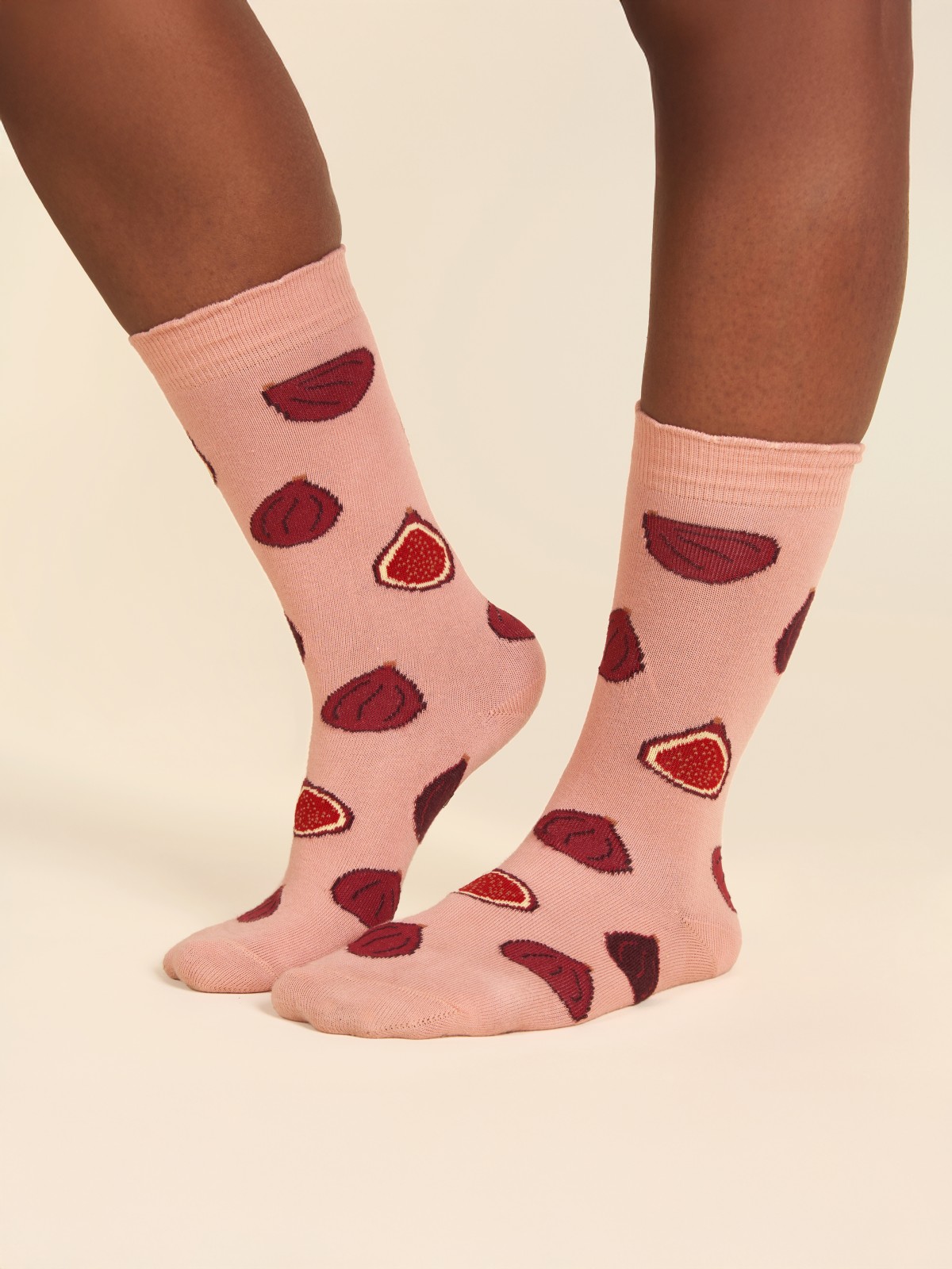 Socks - Pink with figs
