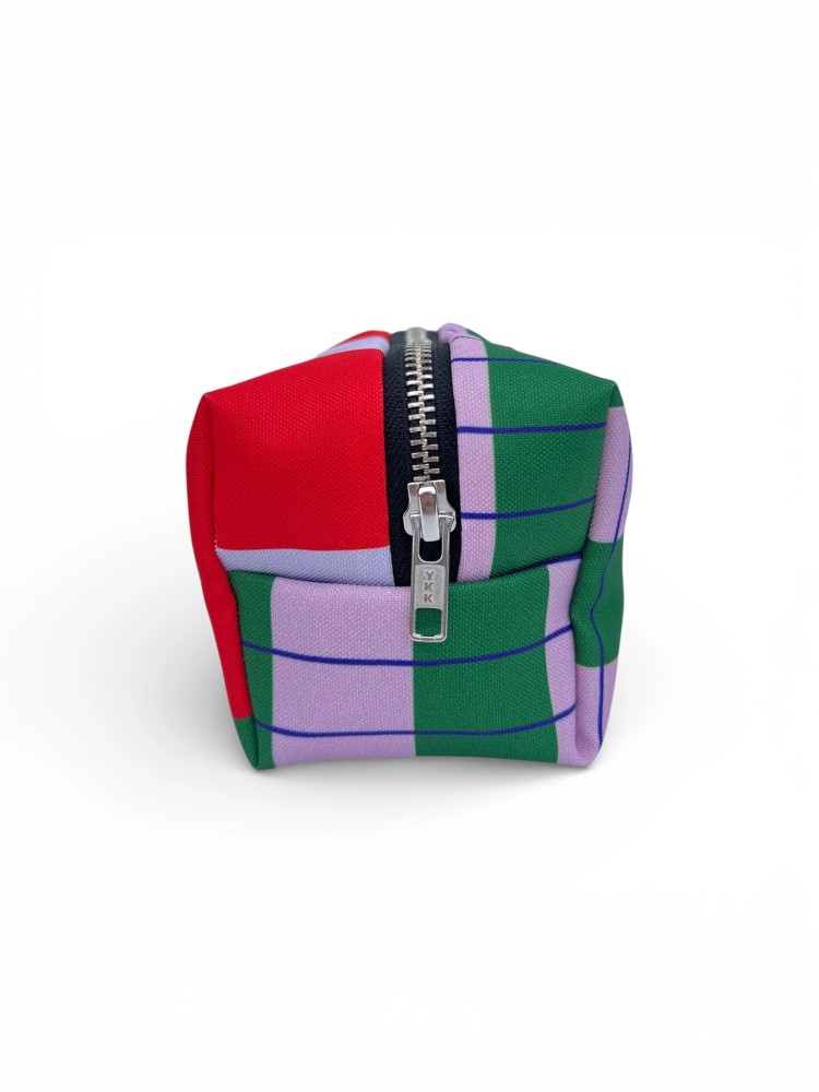 Toilet bag (9 x 20) - Checkered and striped - Picture 2